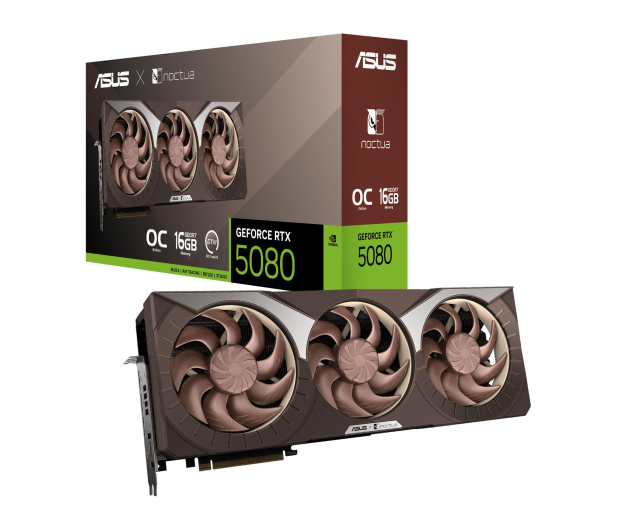 ASUS GeForce RTX 5080 Noctua OC 16GB GDDR7 DLSS4 RTX5080-O16G-NOCTUA - 1357996 - zdjęcie
